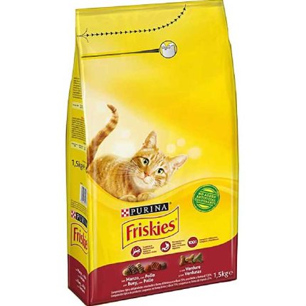 FRISKIES Cat Adult Meso, Piletina&Povrce - 0.5g