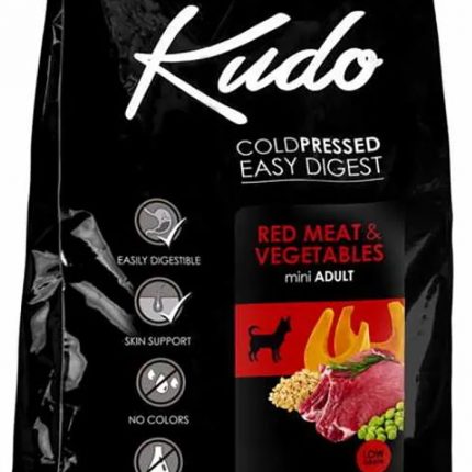 Kudo hrana za pse - Red Meat and Vegetables MINI ADULT - Low Grain - 0.5kg