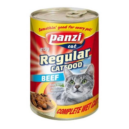 Panzi konzerva za mačke sa komadićima govedine - 415g