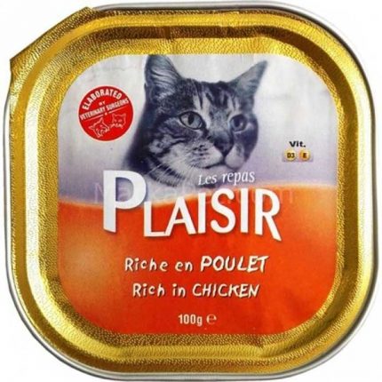 Plaisir Vlažna hrana pašteta Kitten piletina - 100g