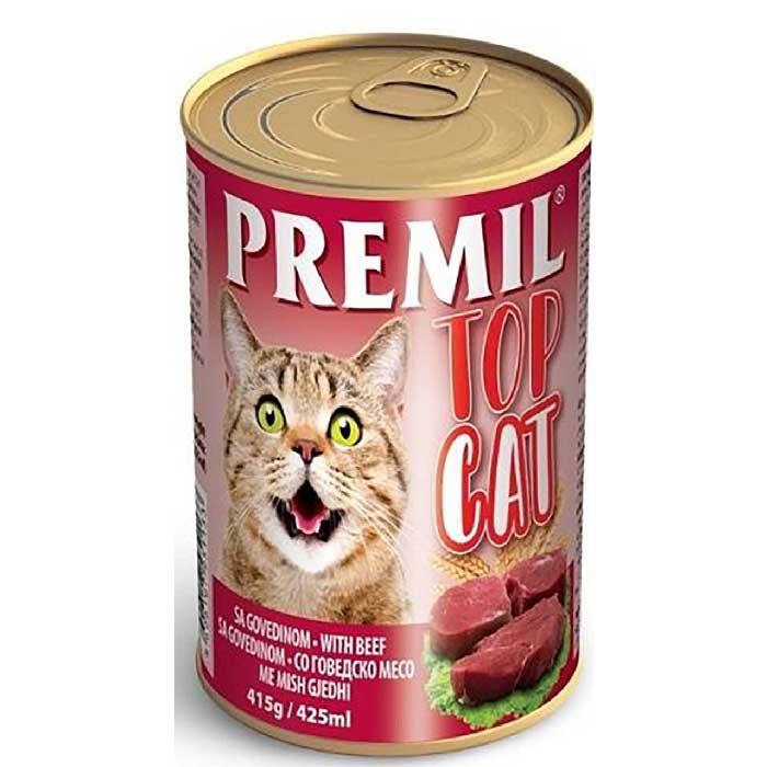 Premil: Vlažna hrana za mačke Top Cat - 415g