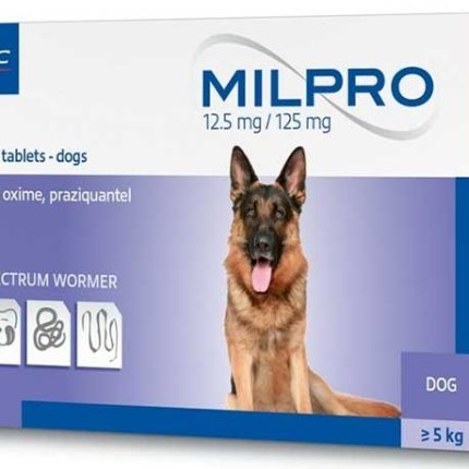 Virbac Milpro za pse 12.5/mg125mG, antiparazitska tableta